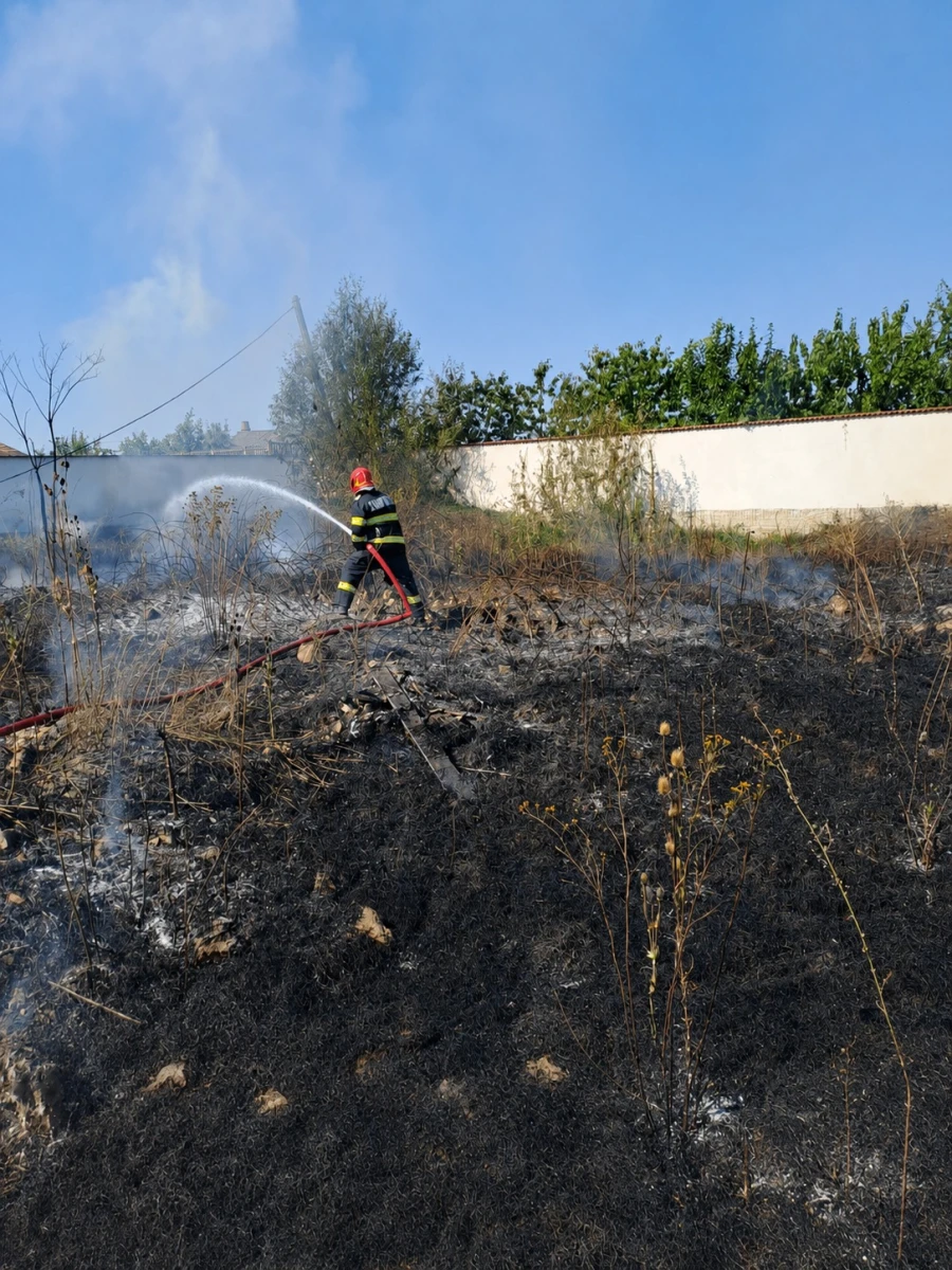 121 de misiuni pentru pompierii arădeni, în weekend. Incendiile de vegetație au afectat 30 de hectare