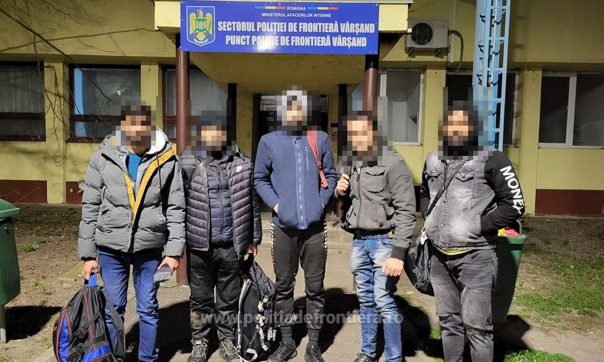 18 migranţi, opriţi la frontiera de vest: 5 dintre ei, depistaţi cu ajutorul unei drone