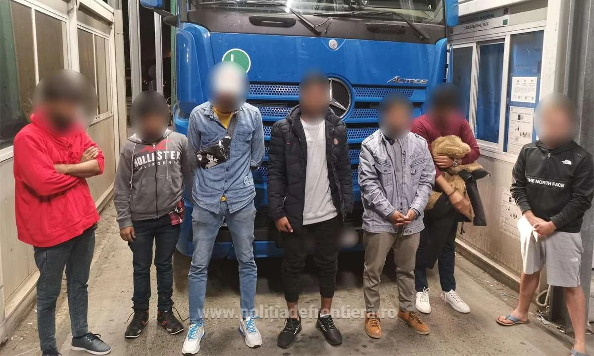21 de cetățeni străini, depistați ascunși în mijloace de transport de polițiștii de frontieră arădeni