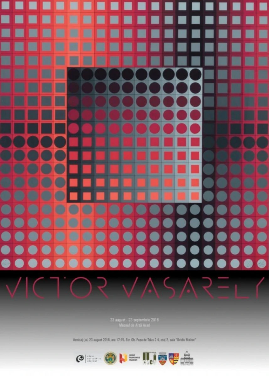 42 de lucrări de Victor Vasarely vor fi expuse la Complexul Muzeal Arad