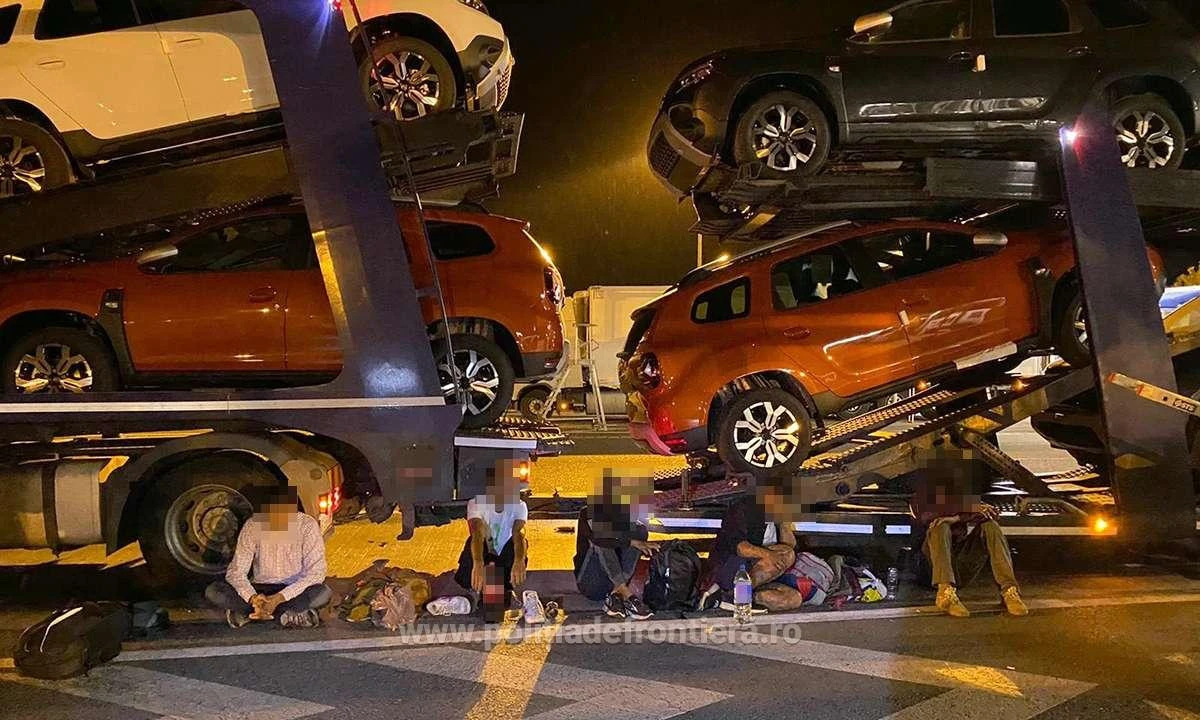 58 de cetăţeni străini care au încercat să ajungă ilegal în vestul Europei, opriţi la graniţa cu Ungaria