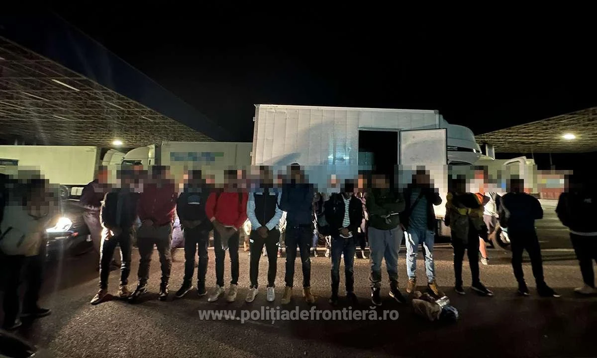 61 de refugiați au încercat să treacă în Ungaria, prin Nădlac, ascunși în mijloace de transport