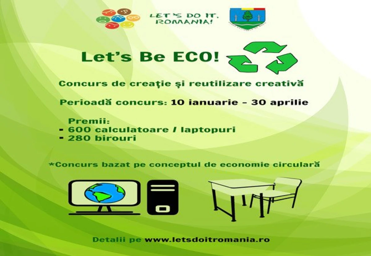 649 de școli s-au înscris în concursul “Let’s Be ECO!”, organizat de “Let's Do It, România!” și Garda Națională de Mediu