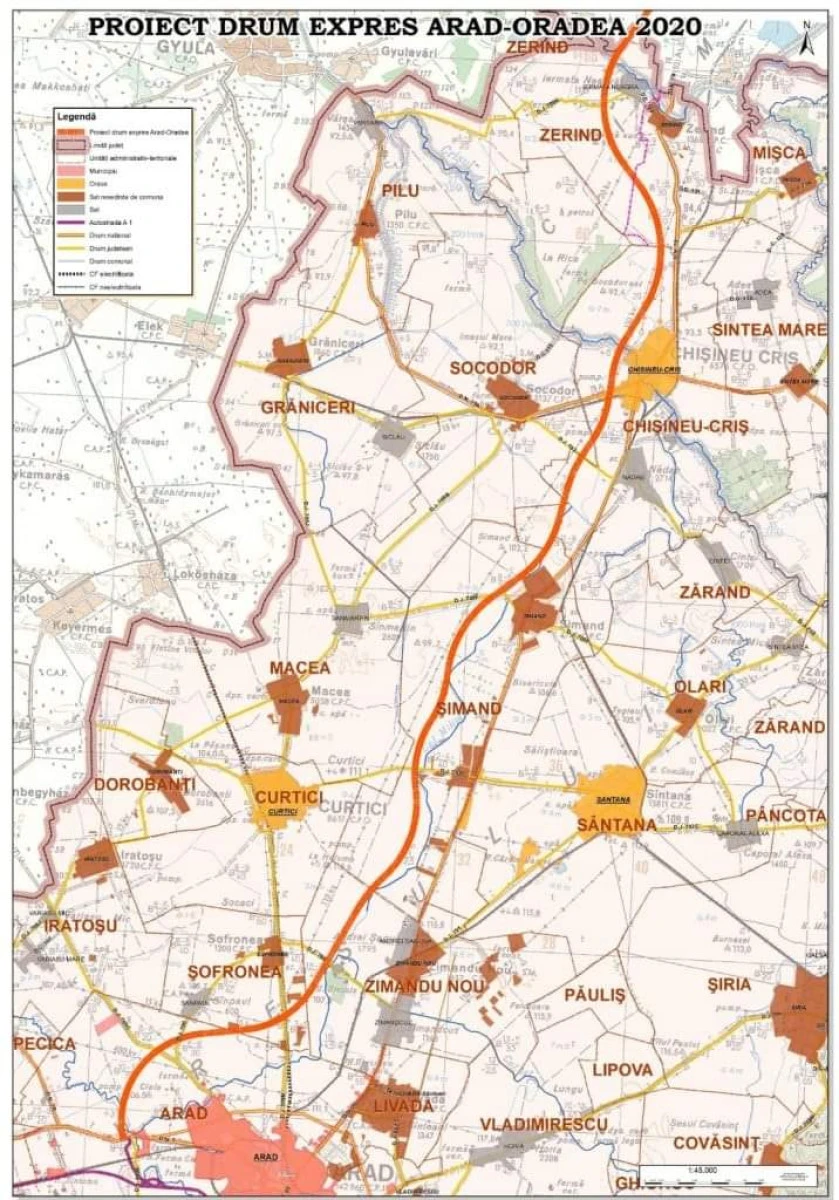 A fost lansată procedura de achiziție pentru documentația tehnică a drumului expres Arad-Oradea