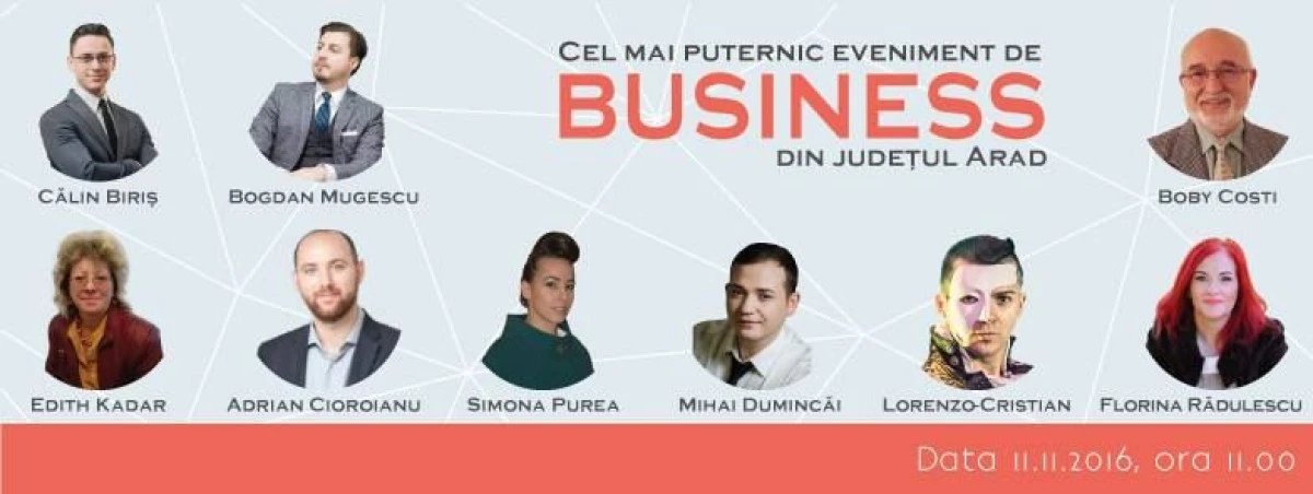 ABC-UL AFACERII TALE, CEL MAI PUTERNIC EVENIMENT DE BUSINESS DIN ARAD