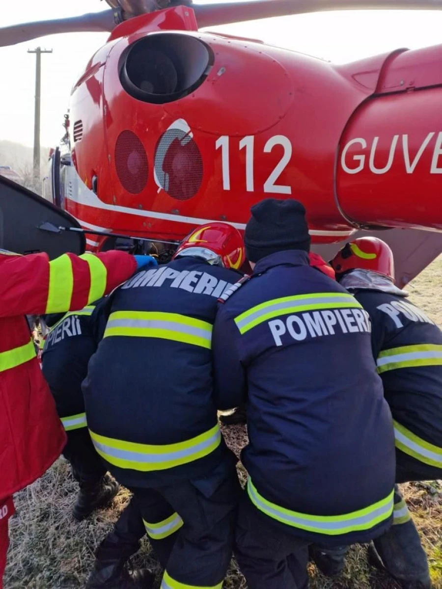 Accident de muncă grav la Zărand: Bărbat de 52 de ani, salvat după o intervenție contra cronometru