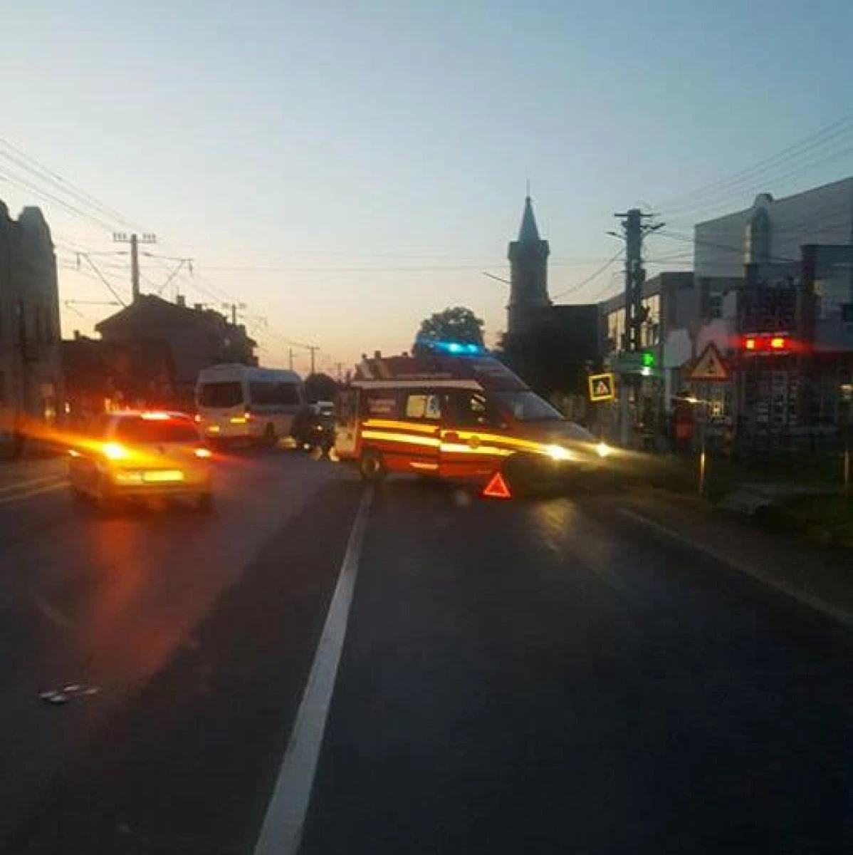 Accident grav în Vladimirescu. Un bărbat a ajuns la spital