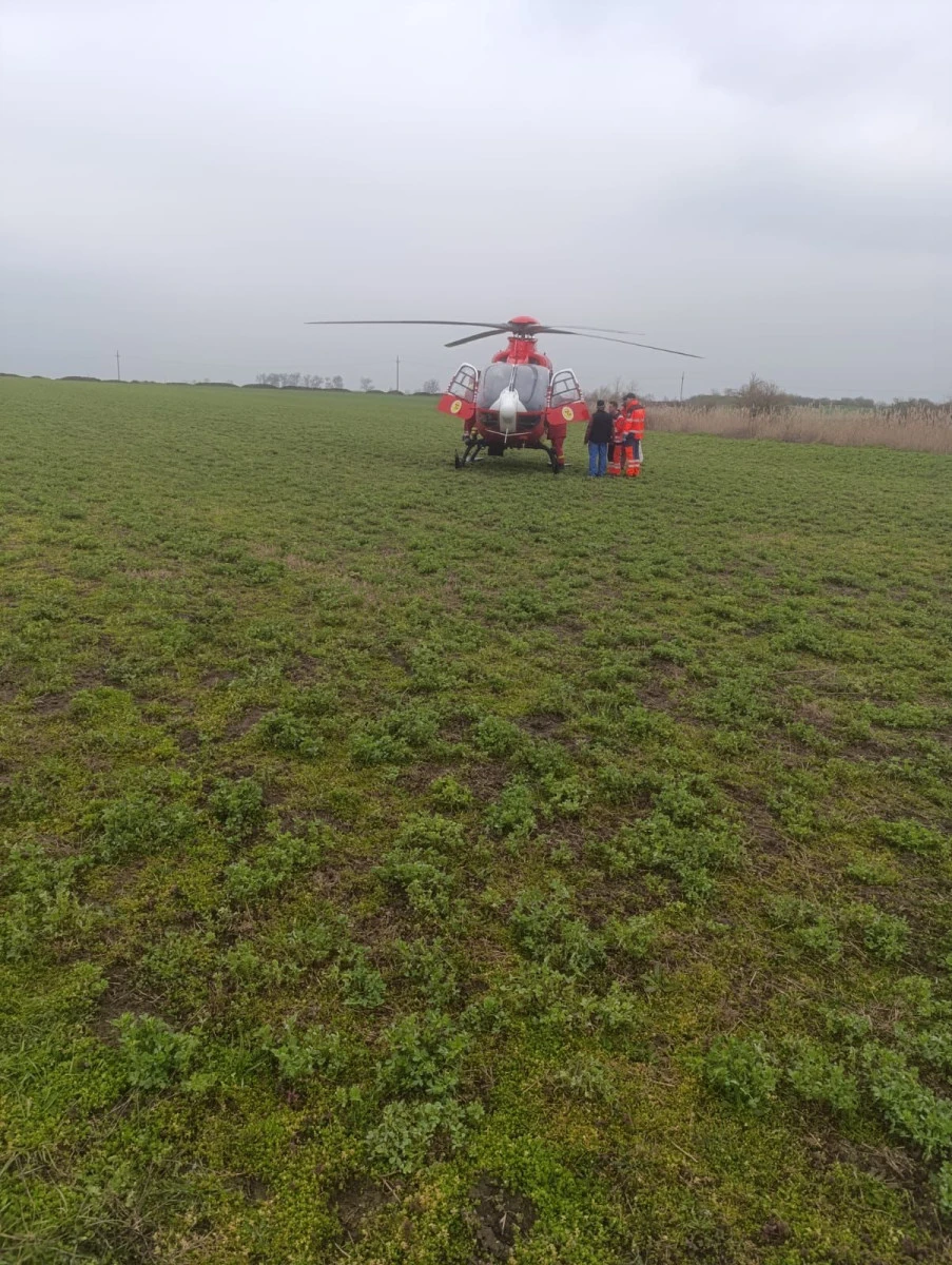 Accident grav între Satu Mare și Periam: O persoană a fost transportată la spital cu elicopterul SMURD