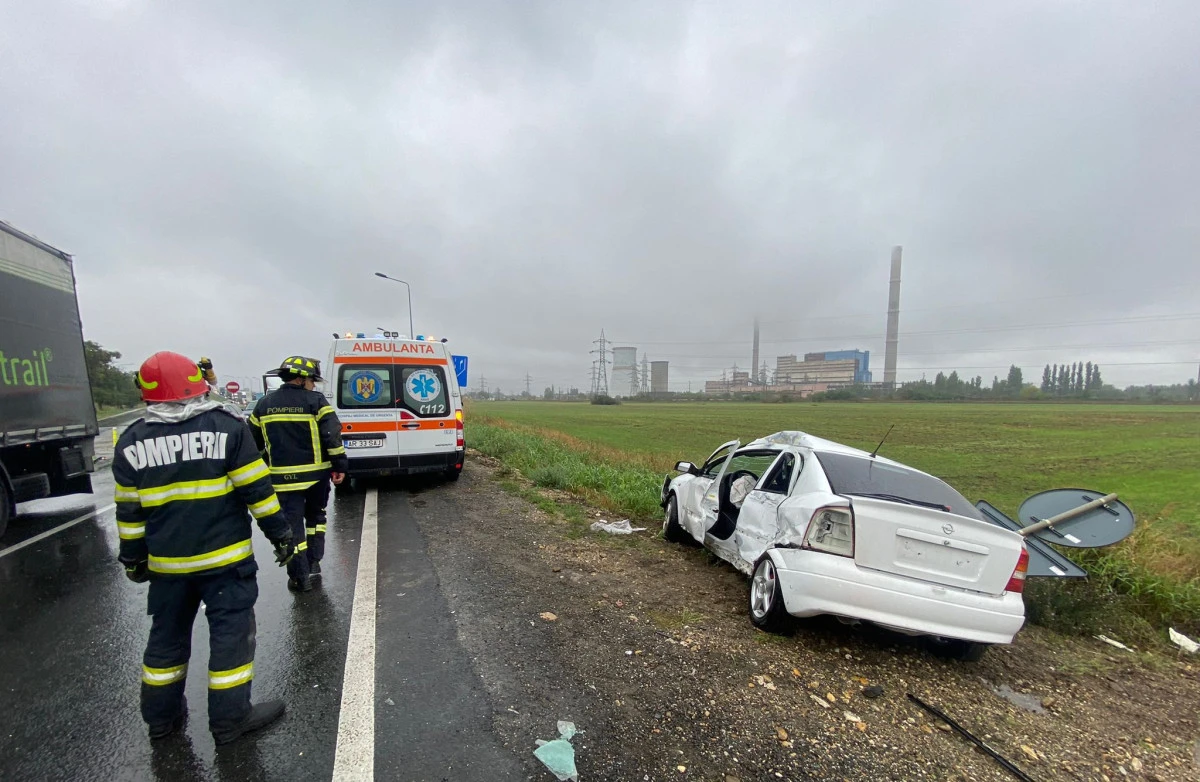 Accident pe Centura Aradului, cu o persoană încarcerată