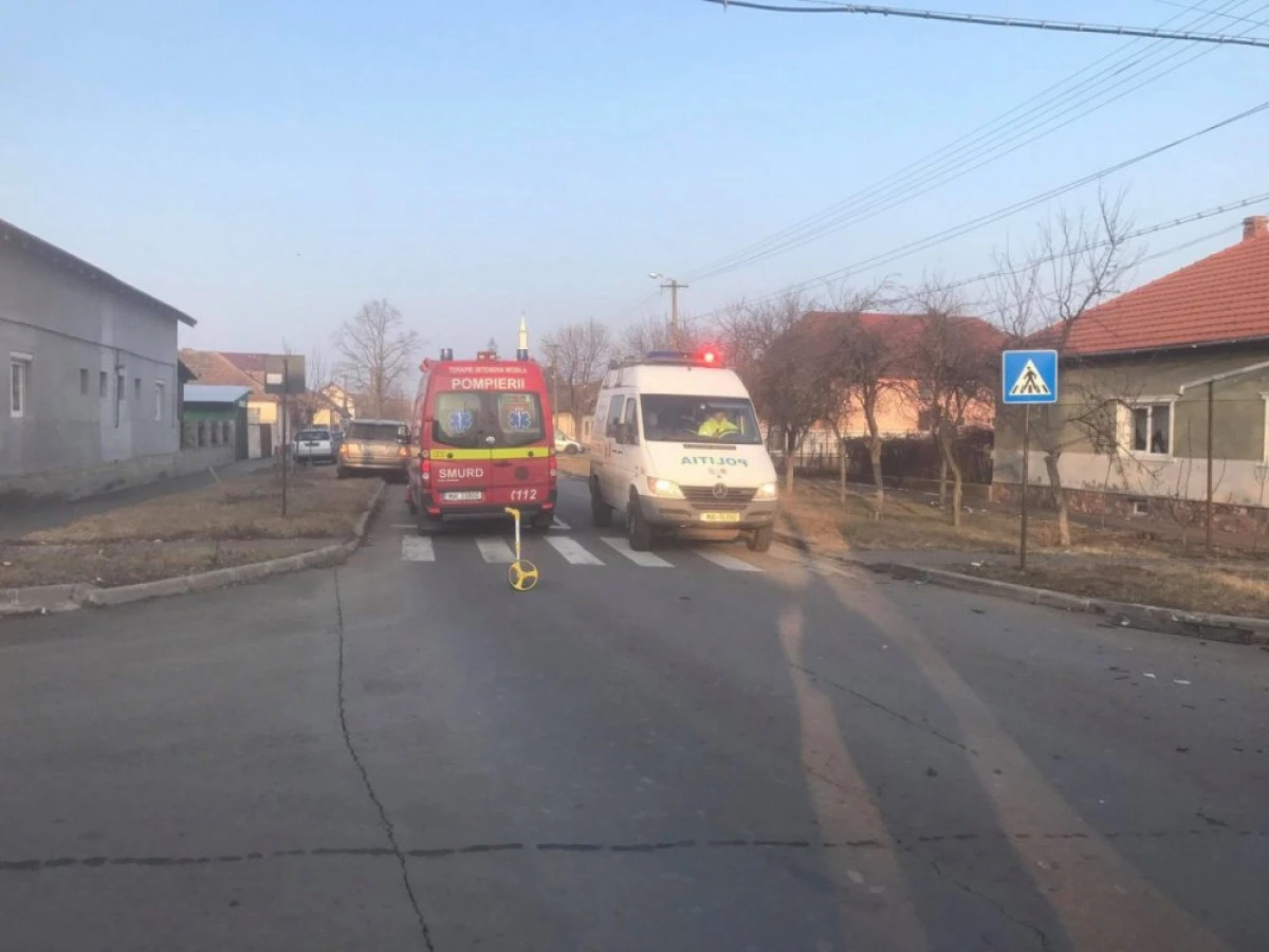 Accident pe o stradă din municipiul Arad
