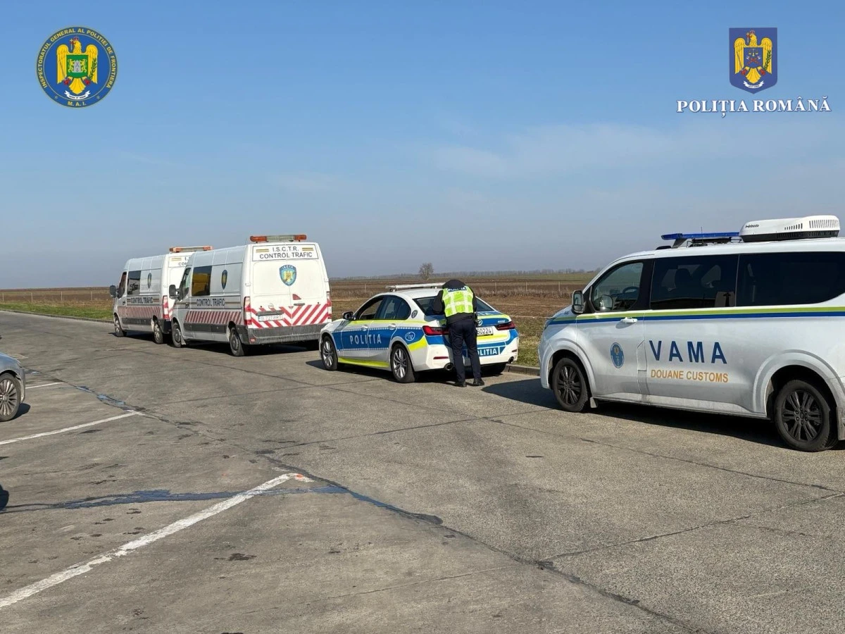 Acțiune "fulger" pe autostradă, la Nădlac. Sute de persoane au fost sancționate