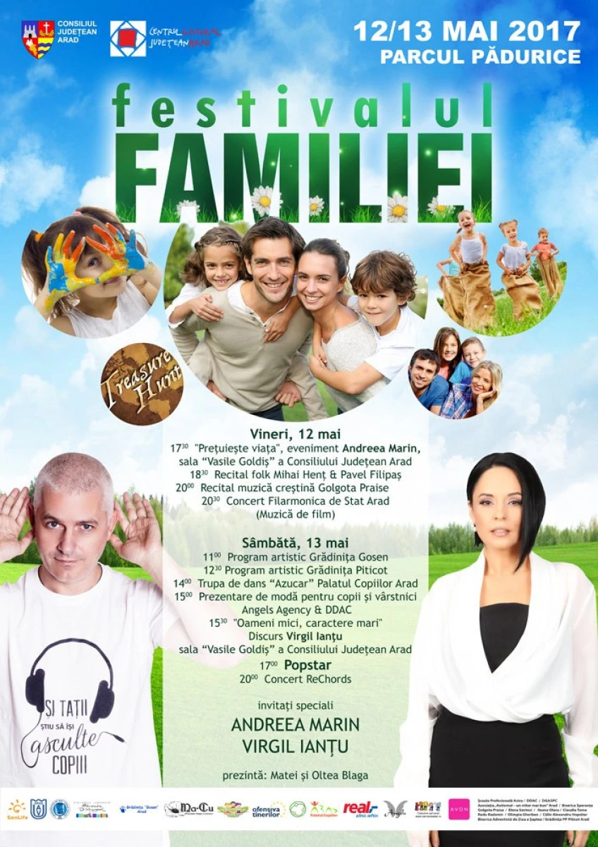 Activităţi variate la Festivalul Familiei. Vezi programul complet