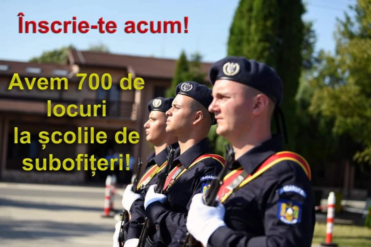 Admitere pentru învățământul postliceal al Jandarmieriei