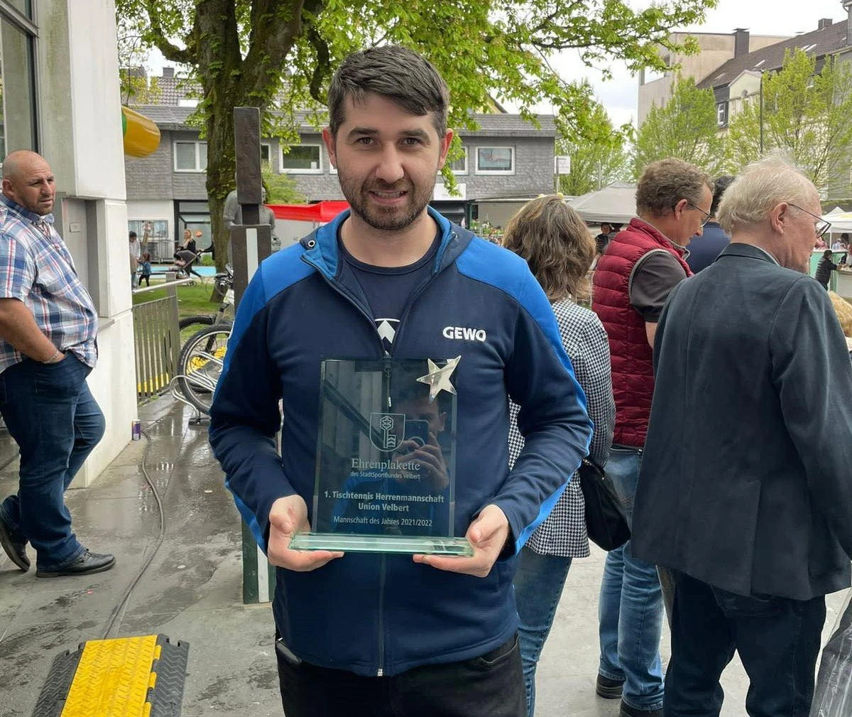 Adrian Dodean a fost desemnat cel mai bun sportiv al clubului german Union Velbert!