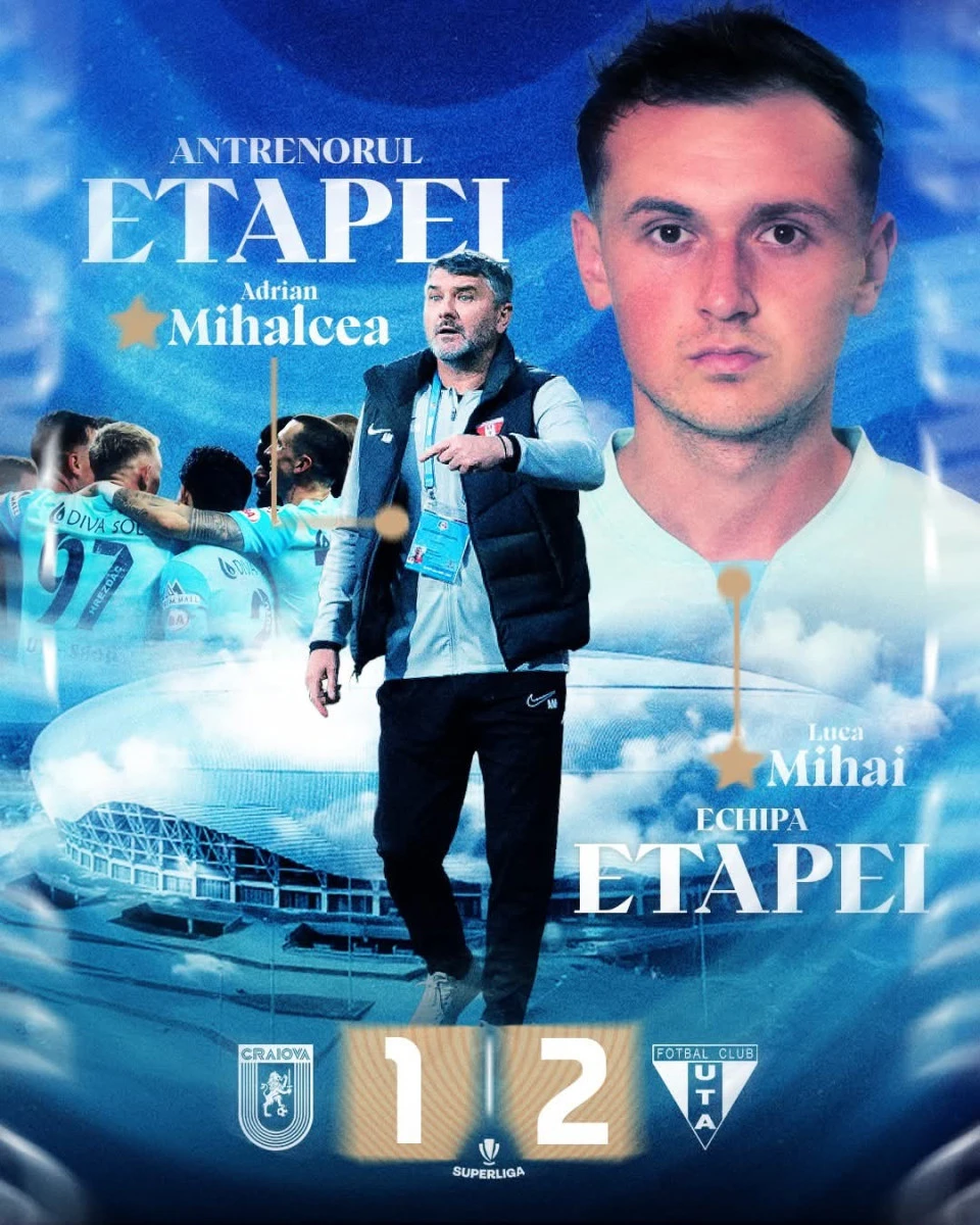 Adrian Mihalcea, antrenorul etapei în Superligă
