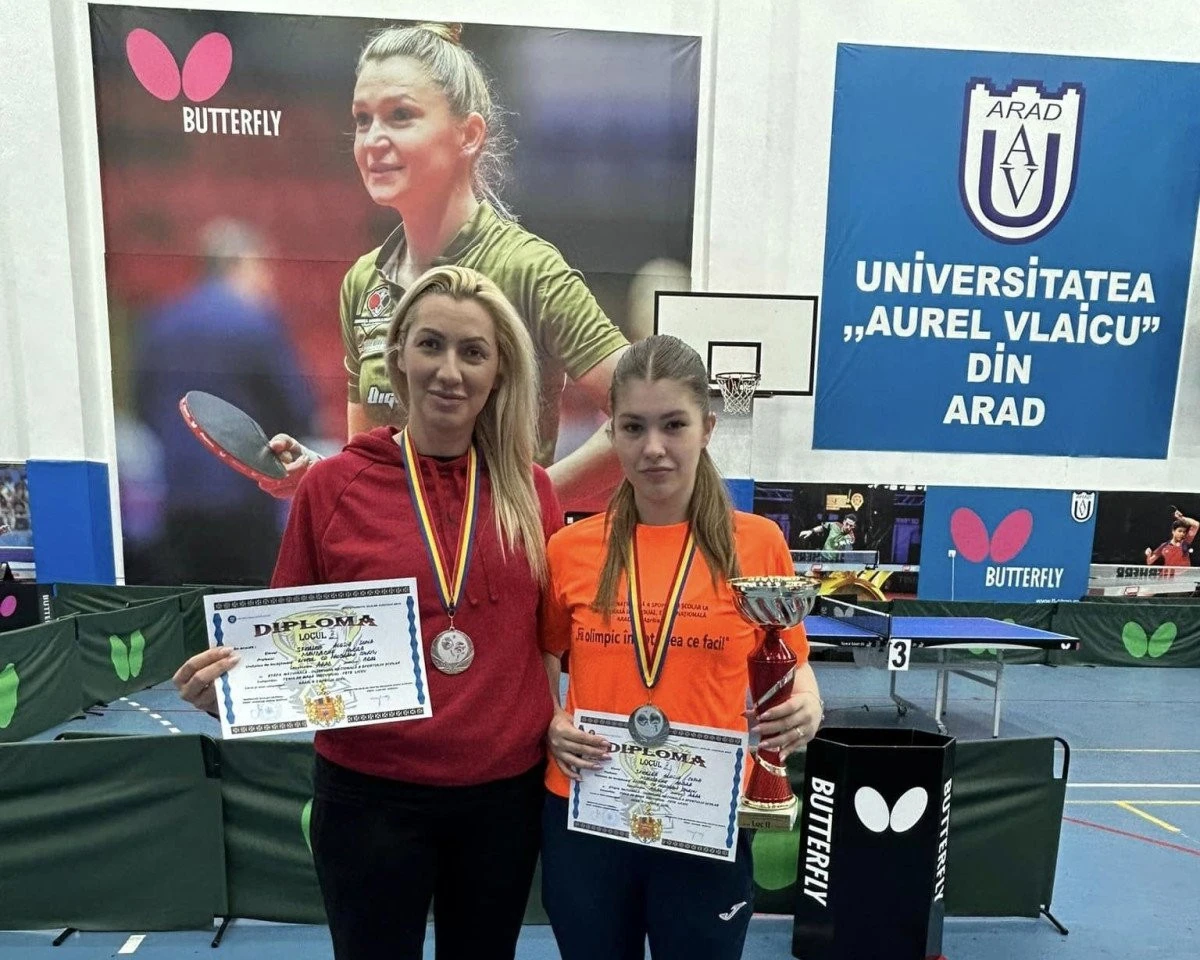 Alesia Sferlea a cucerit argintul național la finala de tenis de masă a liceenilor