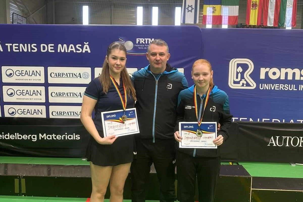 Alesia Sferlea a luat argintul senioarelor, la Cupa României de tenis de masă! Arădeanul Adrian Dodean, tot pe a doua treaptă a podiumului