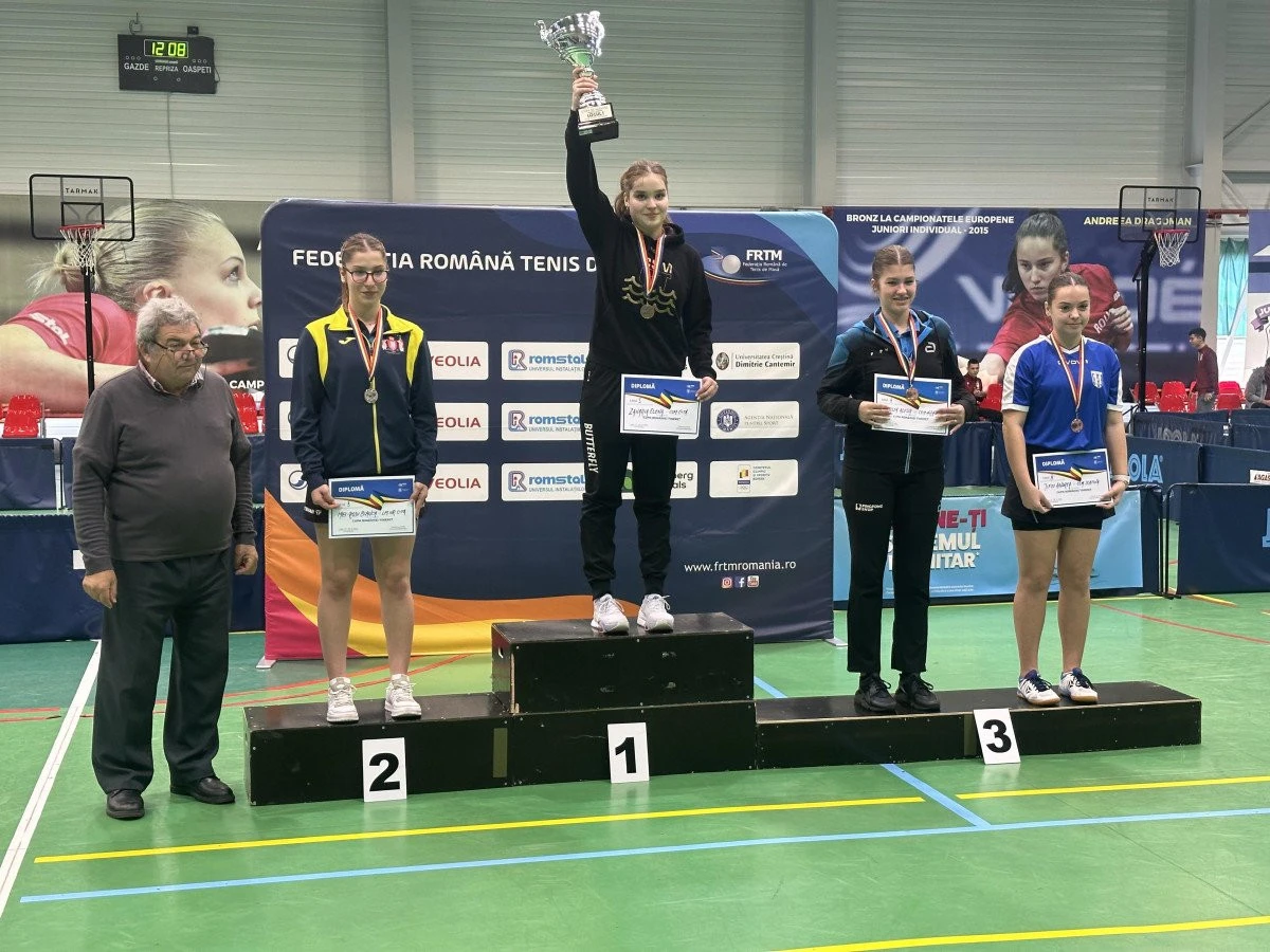 Alesia Sferlea, legitimată la CSM Arad, a luat medalie la Cupa României de tenis de masă