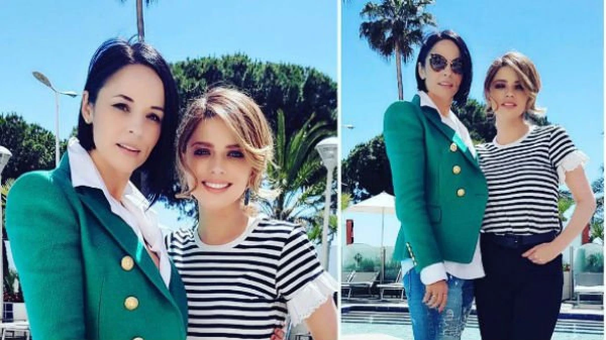 Alexandra Dinu și Andreea Marin s-au întâlnit la Cannes