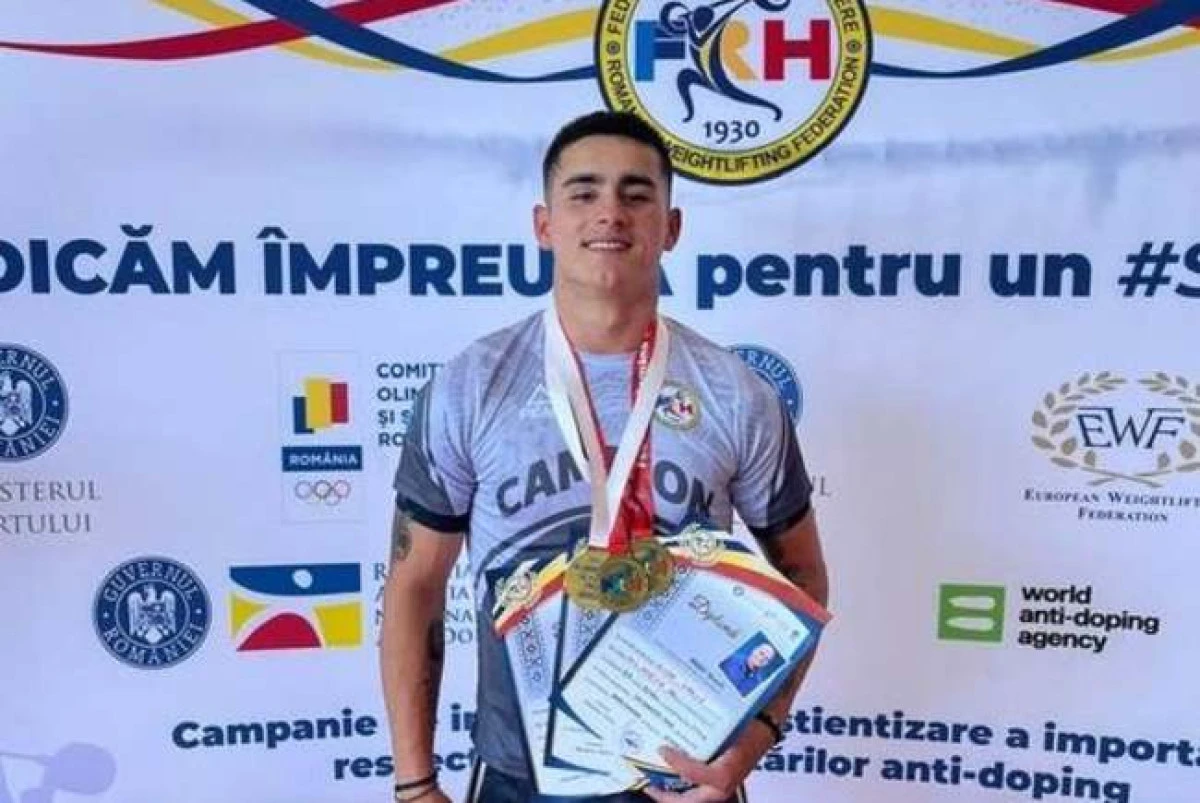 AMEFA Arad are un nou campion național la haltere, Darius Enea la categoria juniori