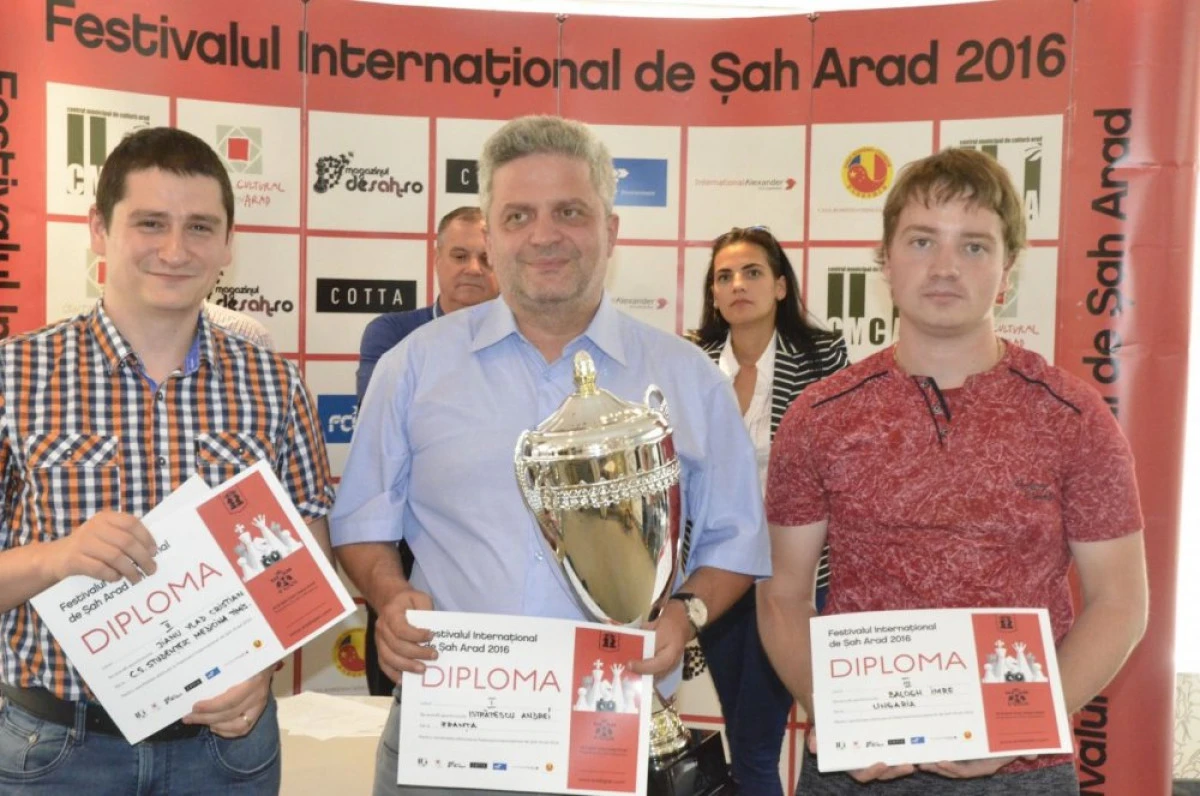 ANDREI ISTRĂŢESCU A CÂŞTIGAT FESTIVALUL DE ŞAH AL ARADULUI