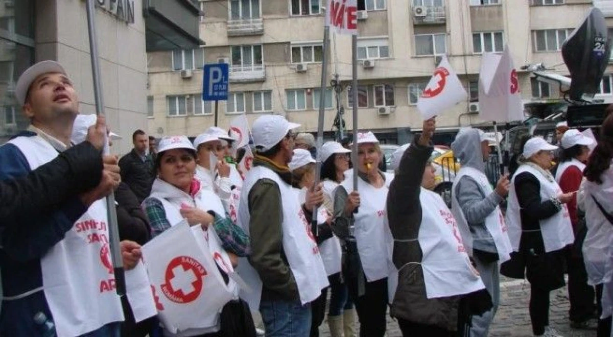 Angajații din sănătate au intrat în grevă japoneză. Sanitas amenință cu greva generală