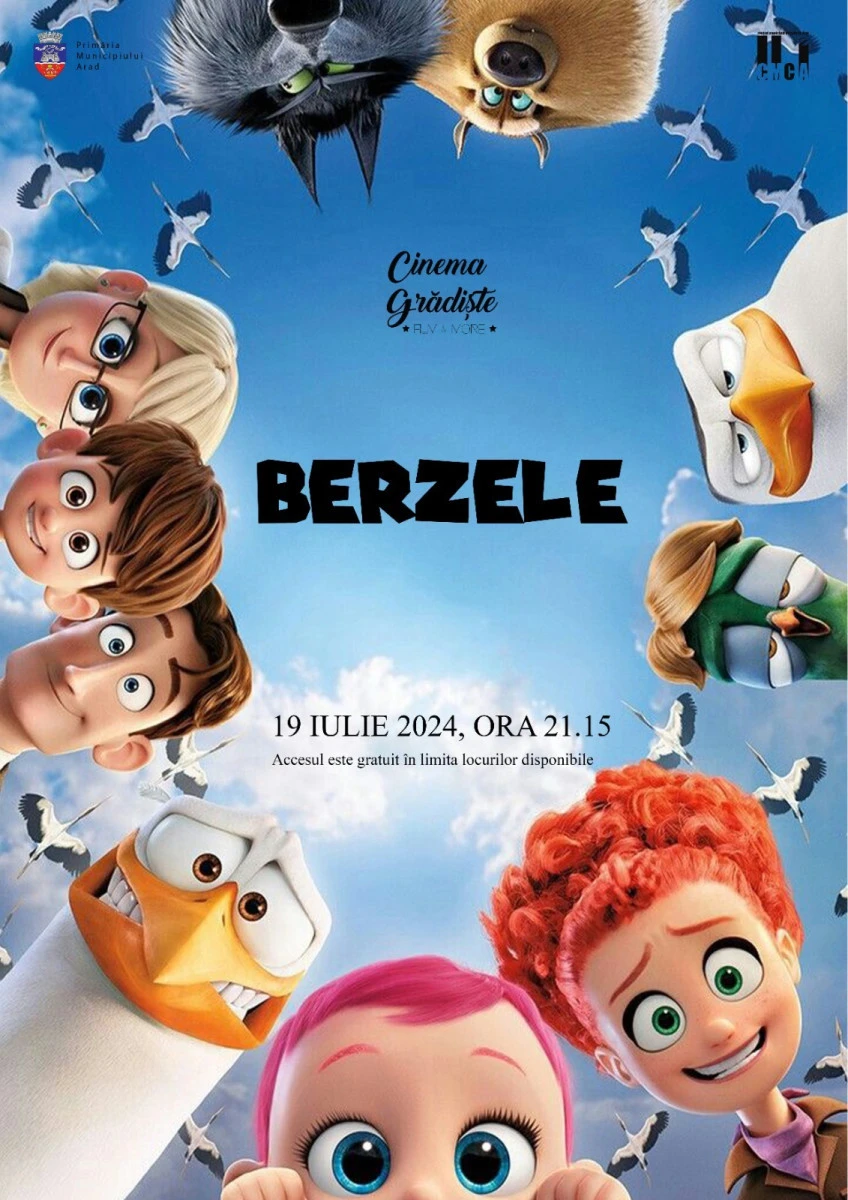 Animația „Berzele“, în grădina de vară de la Cinematograful din Grădiște
