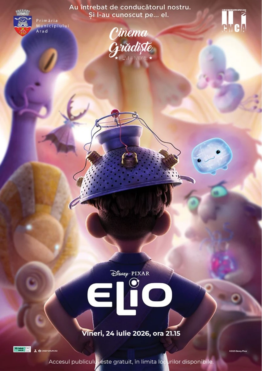 Animația „Elio“, în grădina de vară de la Cinematograful din Grădiște