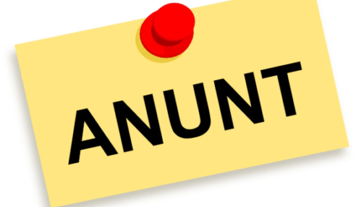 ANUNŢ PUBLIC