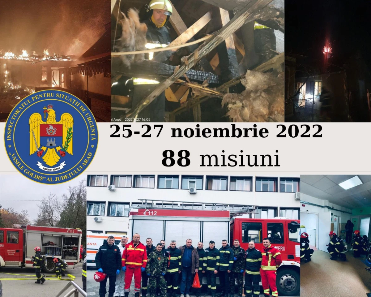 Aproape 100 de misiuni ale pompieri la sfârșit de săptămână
