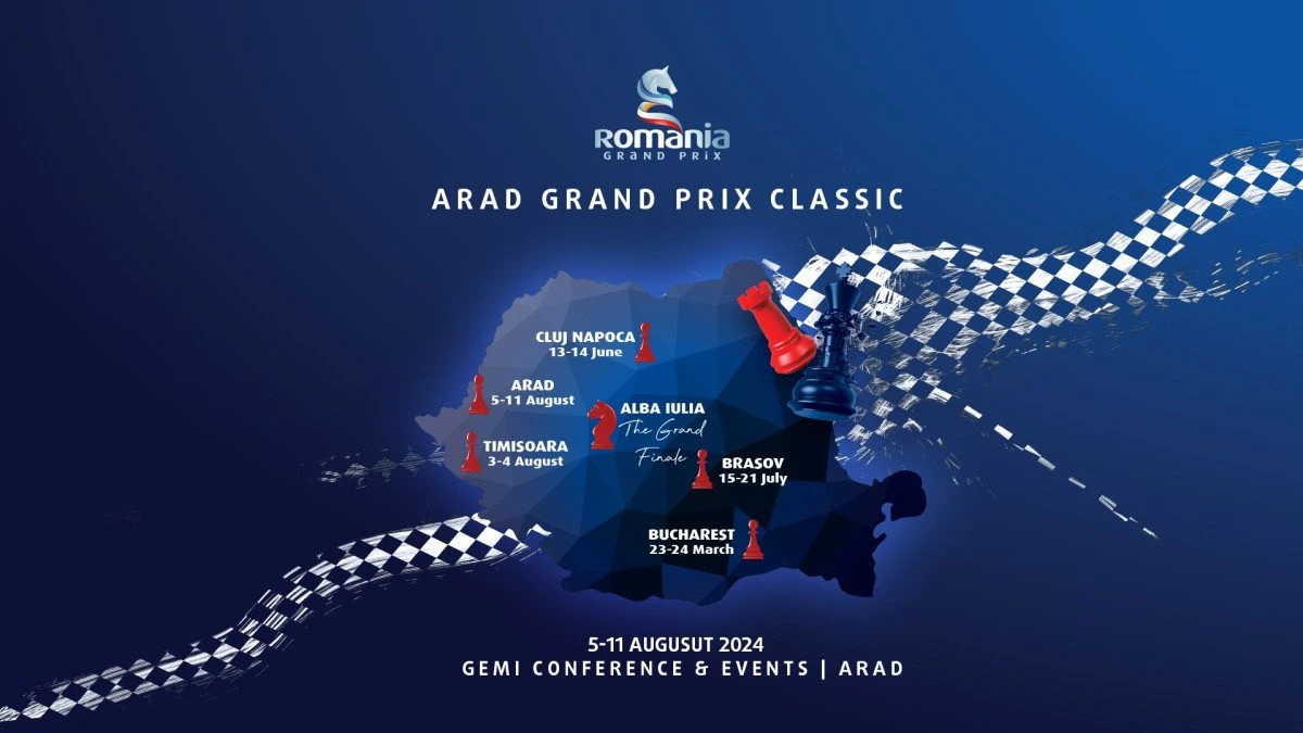 Aproape 350 de șahiști din 30 de țări și 28 de mari maeștri, la Arad Grand Prix Classic!