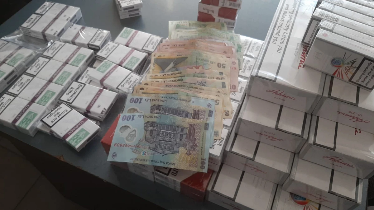 Aproape 7.000 țigarete netimbrate, confiscate de jandarmi