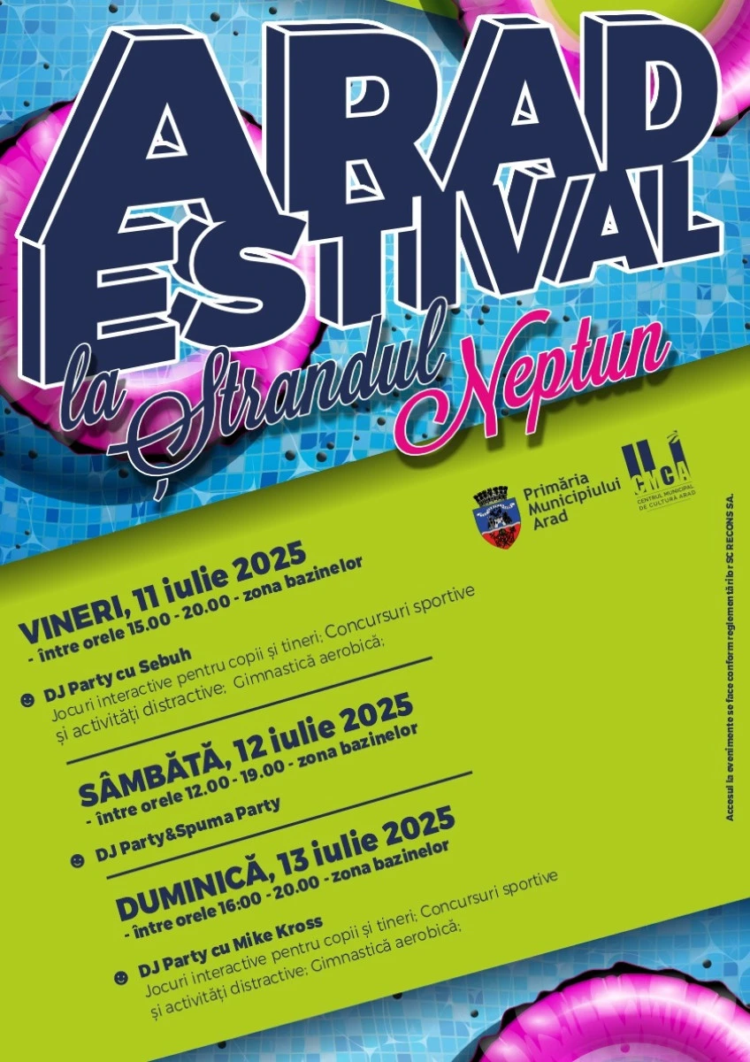 „Arad Estival“ continuă la Ștrandul Neptun