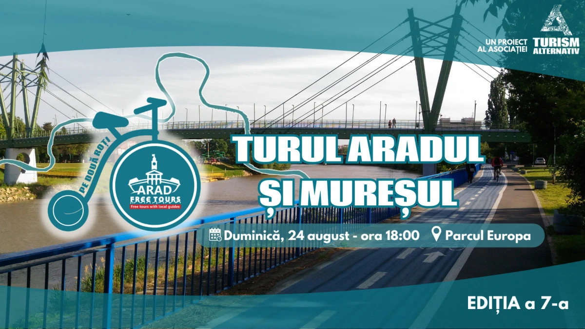 Arad Free Tours pe două roți – „Aradul și Mureșul”