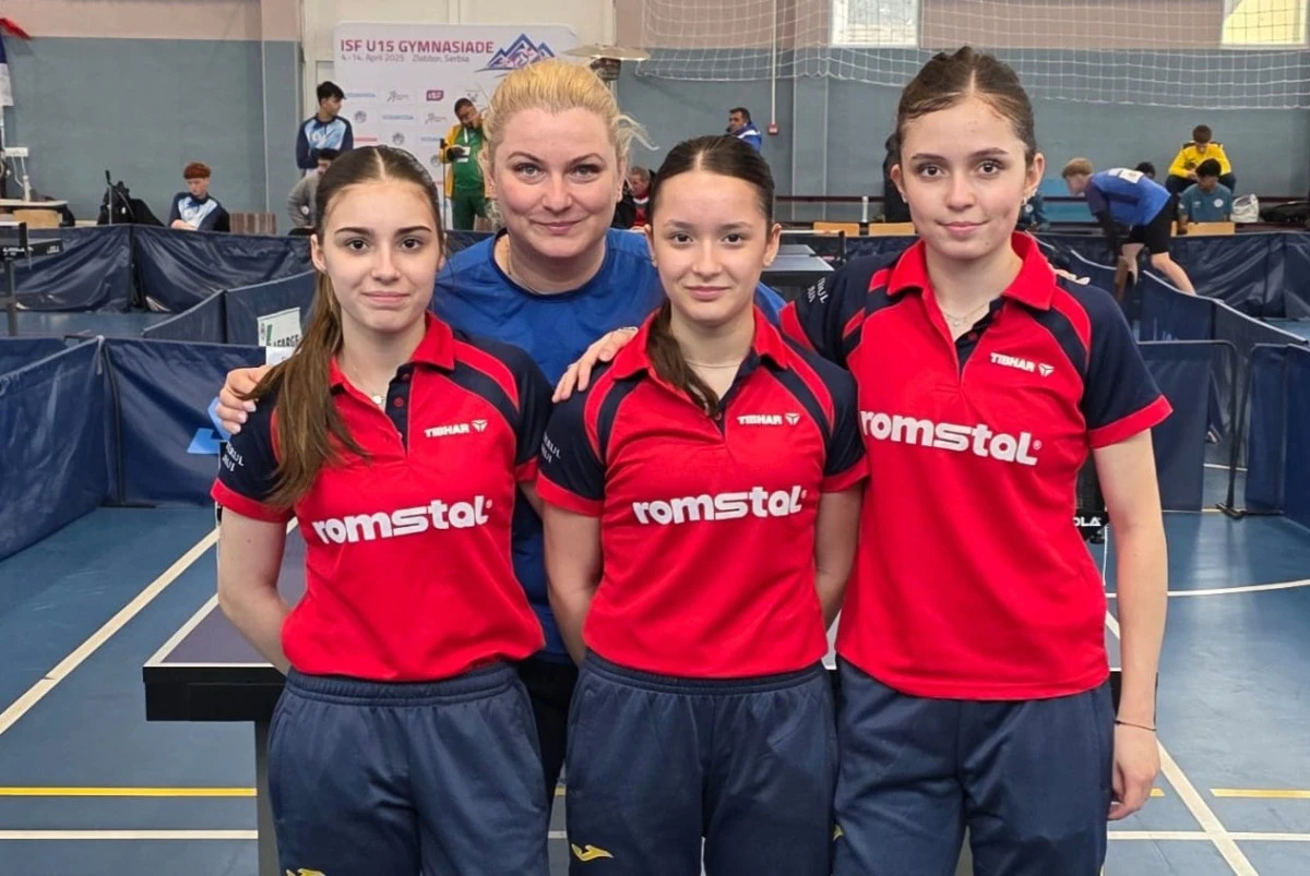 Arădeanca Maya Madar a luat bronzul cu naționala U15 de tenis de masă, la Gimnaziada de la Zlatibor!