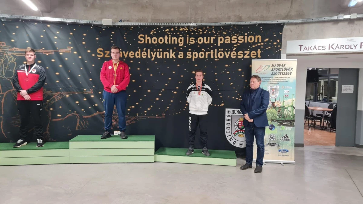 Arădeanul Luca Joldea a câștigat proba de pistol a juniorilor, la Openul Ungariei!