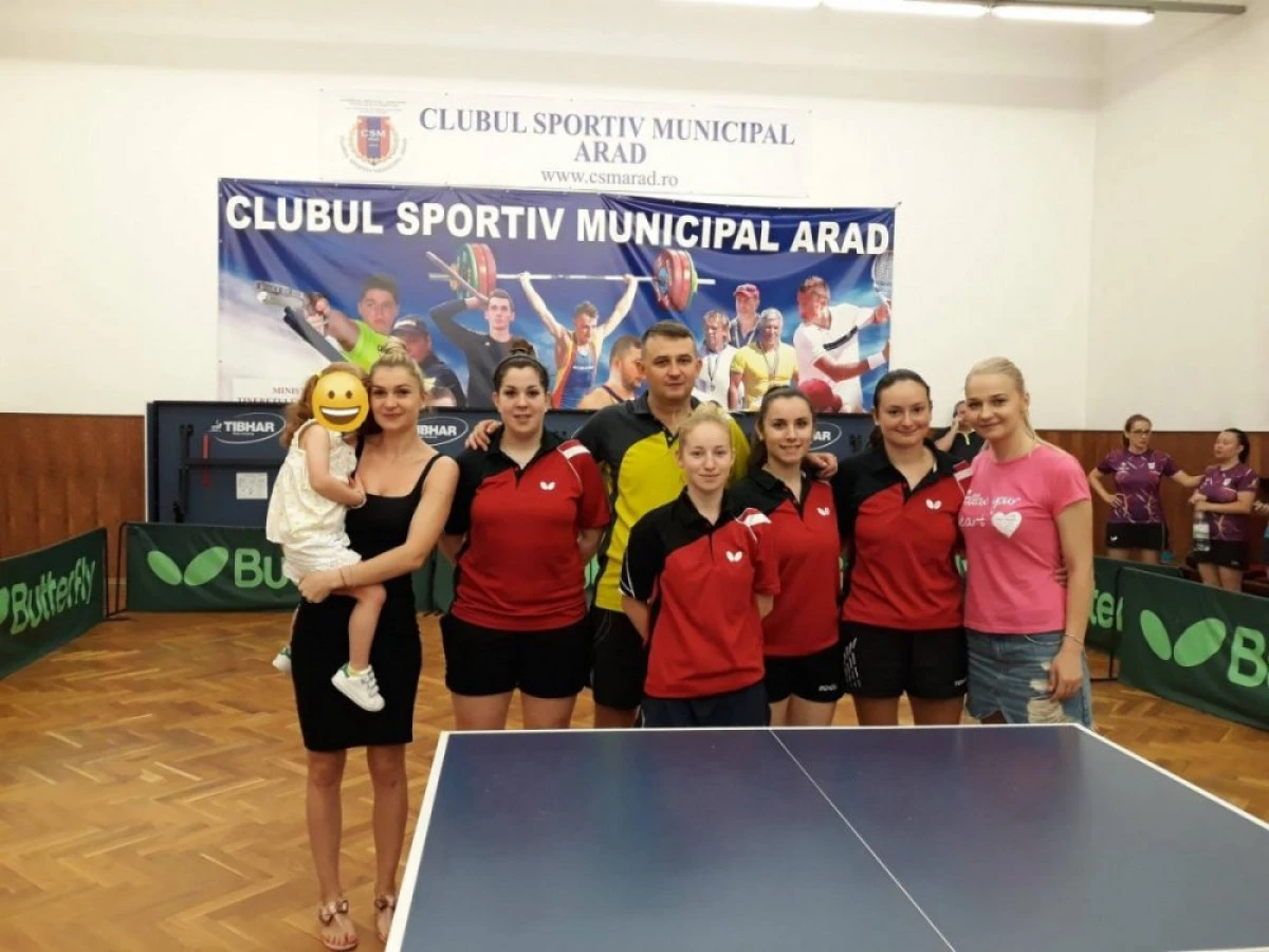 Arădencele au cucerit bronzul, în Superliga de tenis de masă