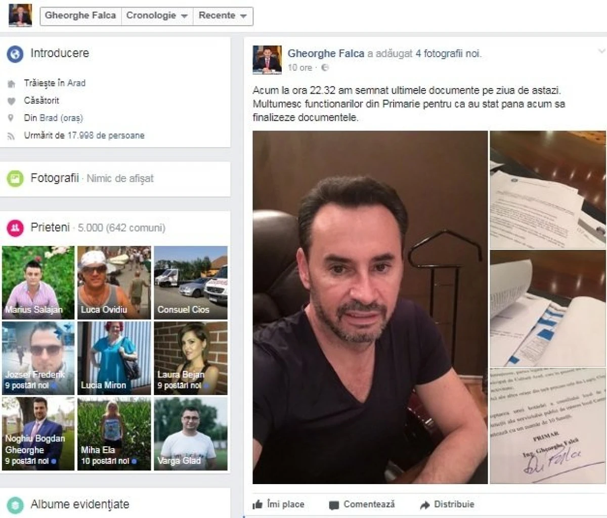 Arădenii au dat de pământ cu Falcă, după o postare pe Facebook