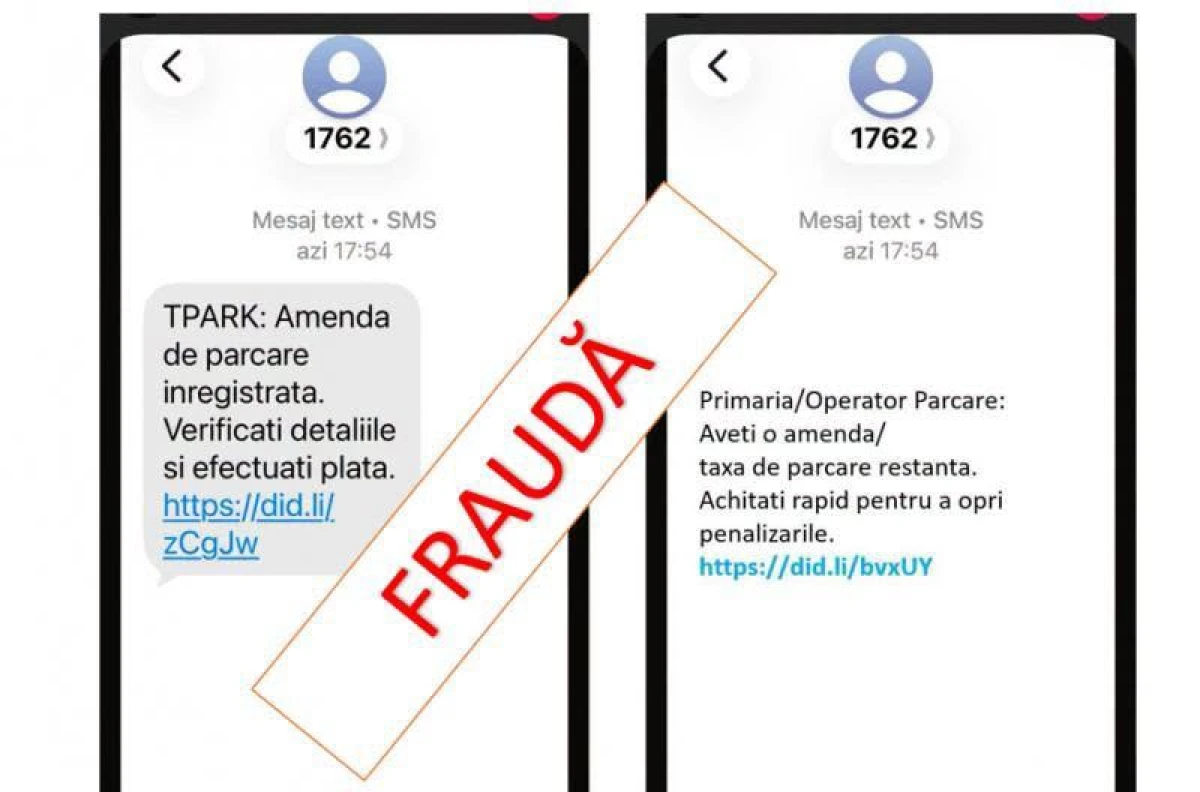 Arădenii, avertizați asupra unei noi fraude prin SMS. Mesajele false vizează plata parcării prin TPARK
