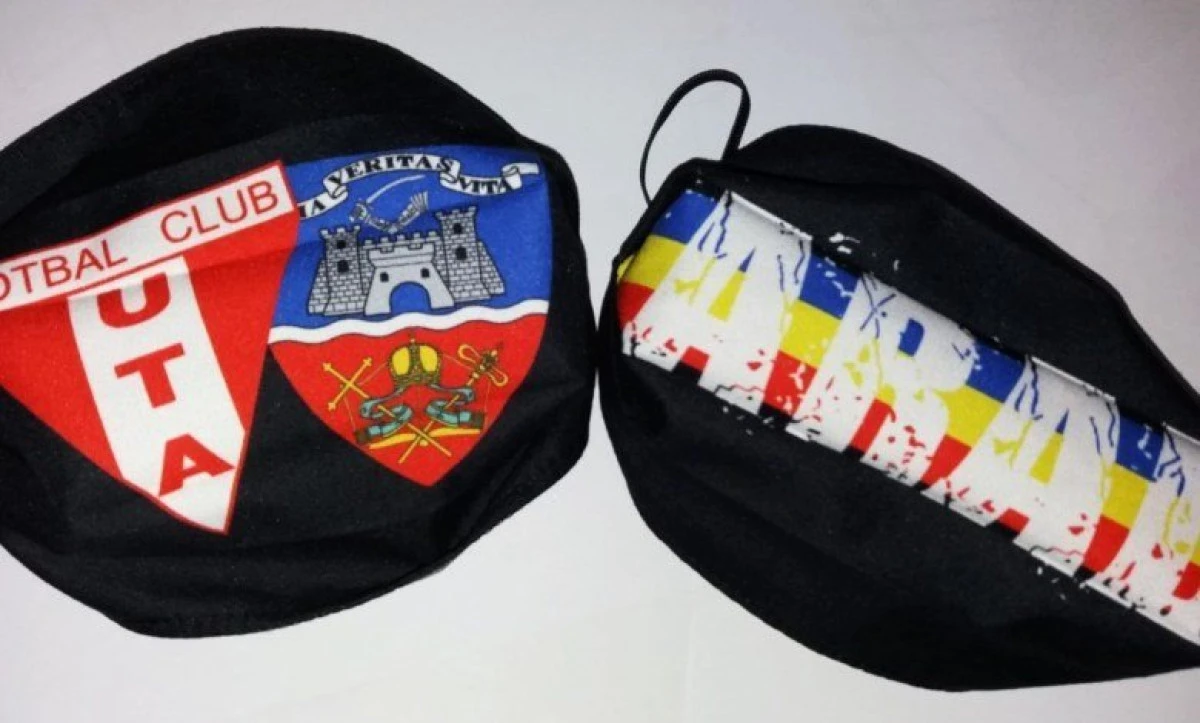 Arădenii îşi pot achiziţiona măşti personalizate cu UTA, de la sediul clubului