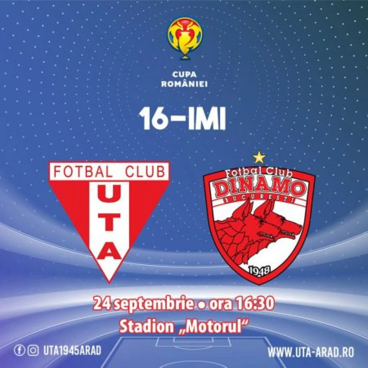 Arădenii îşi pot procura, de joi, bilete la UTA - Dinamo