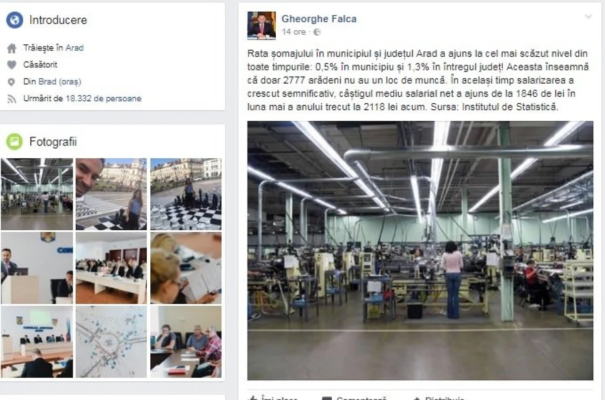Arădenii l-au făcut „praf” pe Falcă, după ce acesta s-a lăudat pe Facebook