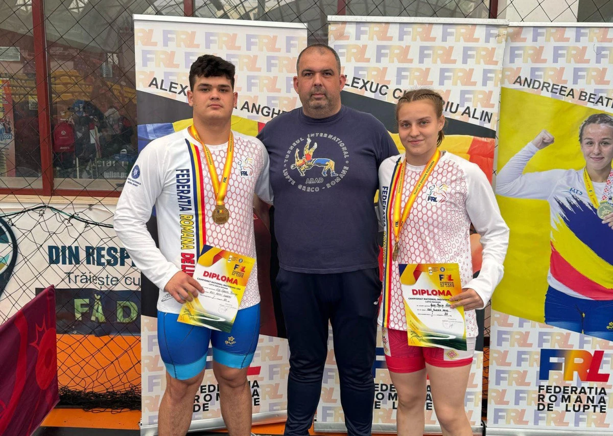 Arădenii Vlad Petrean și Ana Maria Hotăran sunt campioni naționali la lupte