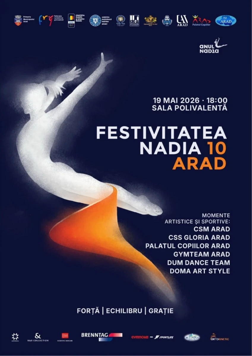 Aradul, gazdă pentru Gala „Nadia 10” – 50 de ani de la primul 10 din istoria gimnasticii mondiale