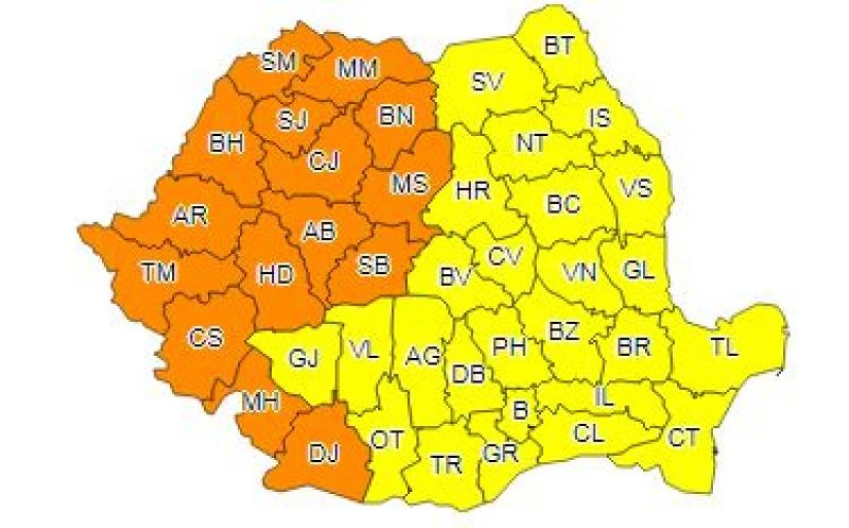 Aradul intră sub cod portocaliu de caniculă