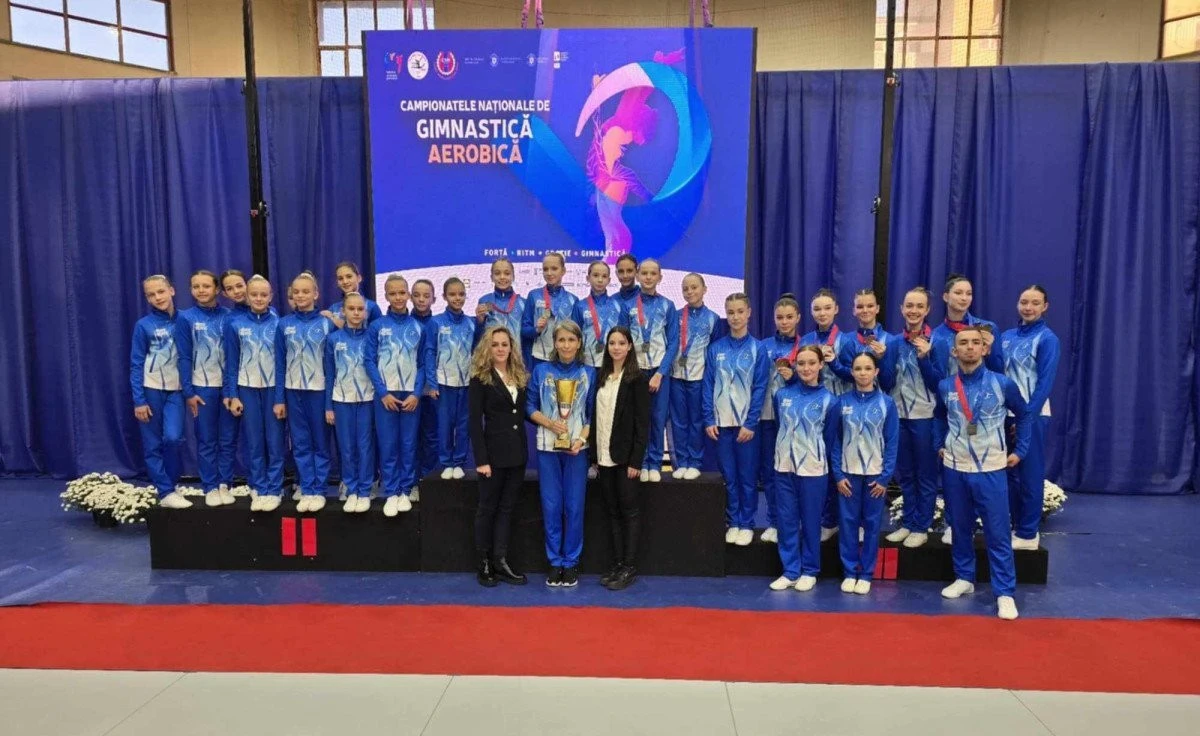 Aradul și-a tăiat partea leului la Naționalele de gimnastică aerobică: CS Municipal a luat șase medalii și locul trei pe cluburi! (FOTO)