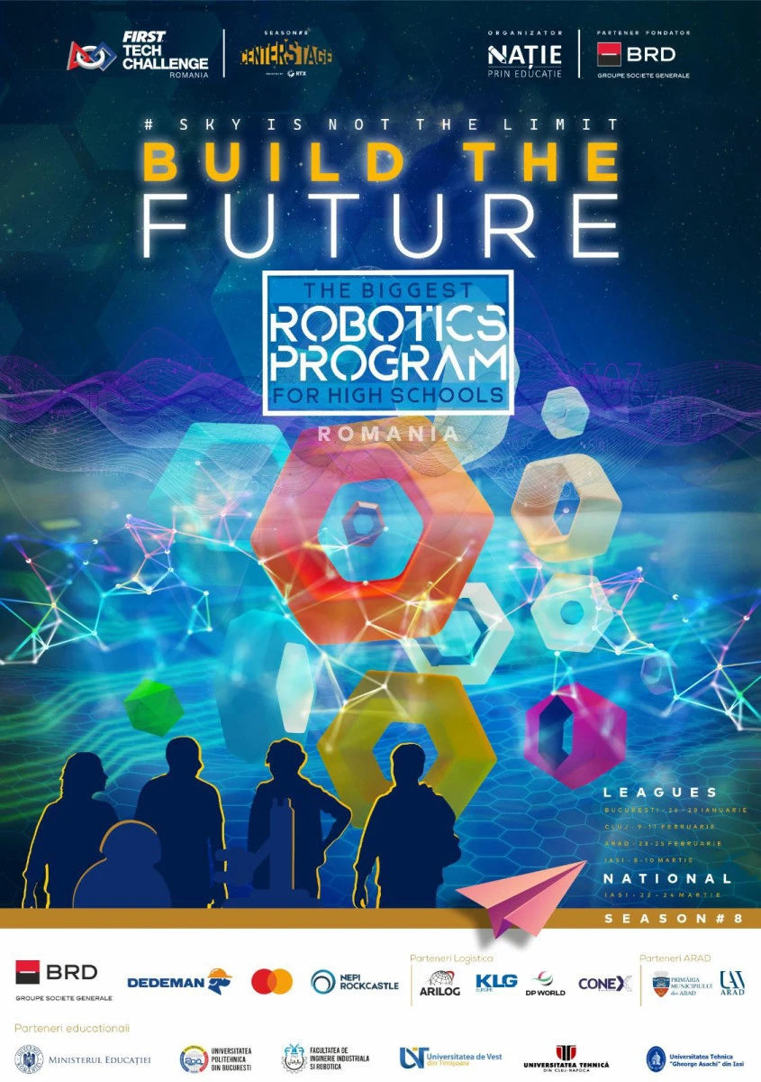 Aradul va fi gazda Competiției Regionale de Robotică, TURNEUL DE LIGA FIRST Tech Challenge