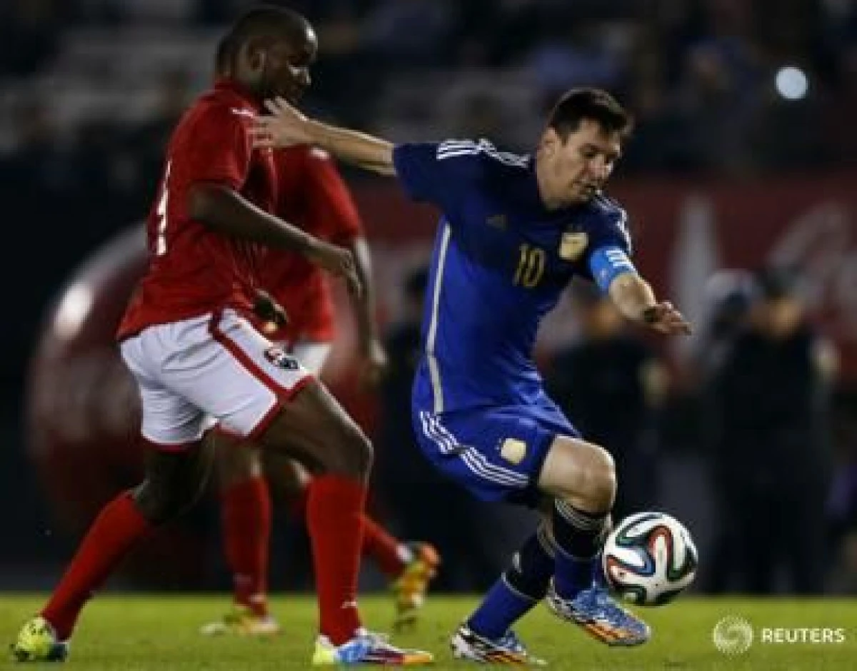 ARGENTINA A CASTIGAT LA SCOR DE FORFAIT IN AMICALUL CU TRINIDAD TOBAGO