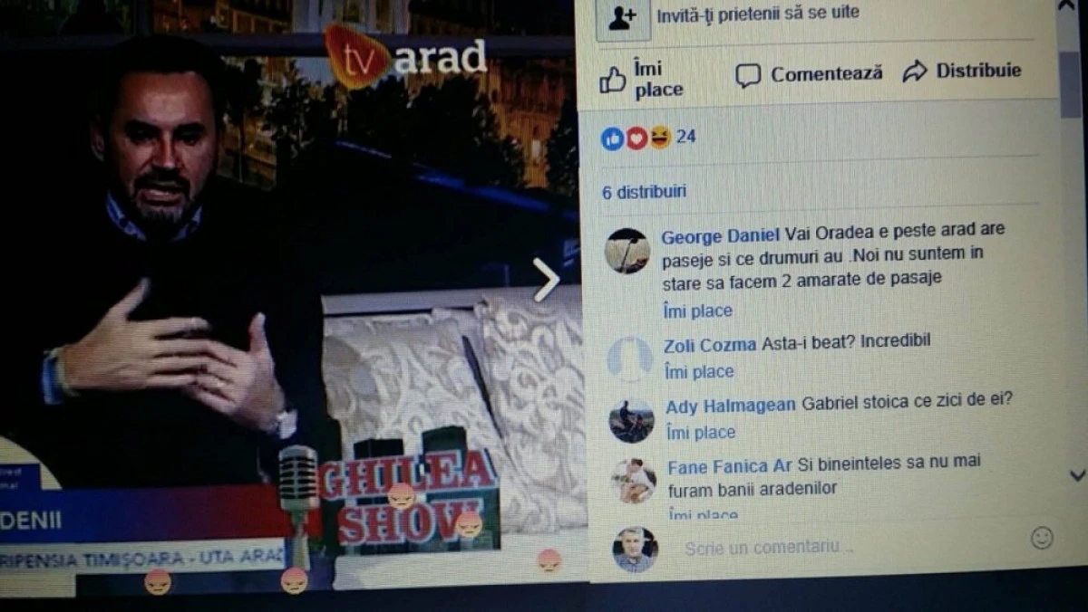„Ăsta-i beat?”. Arădenii au suspiciuni cu privire la ultima prestaţie a lui Falcă la TV