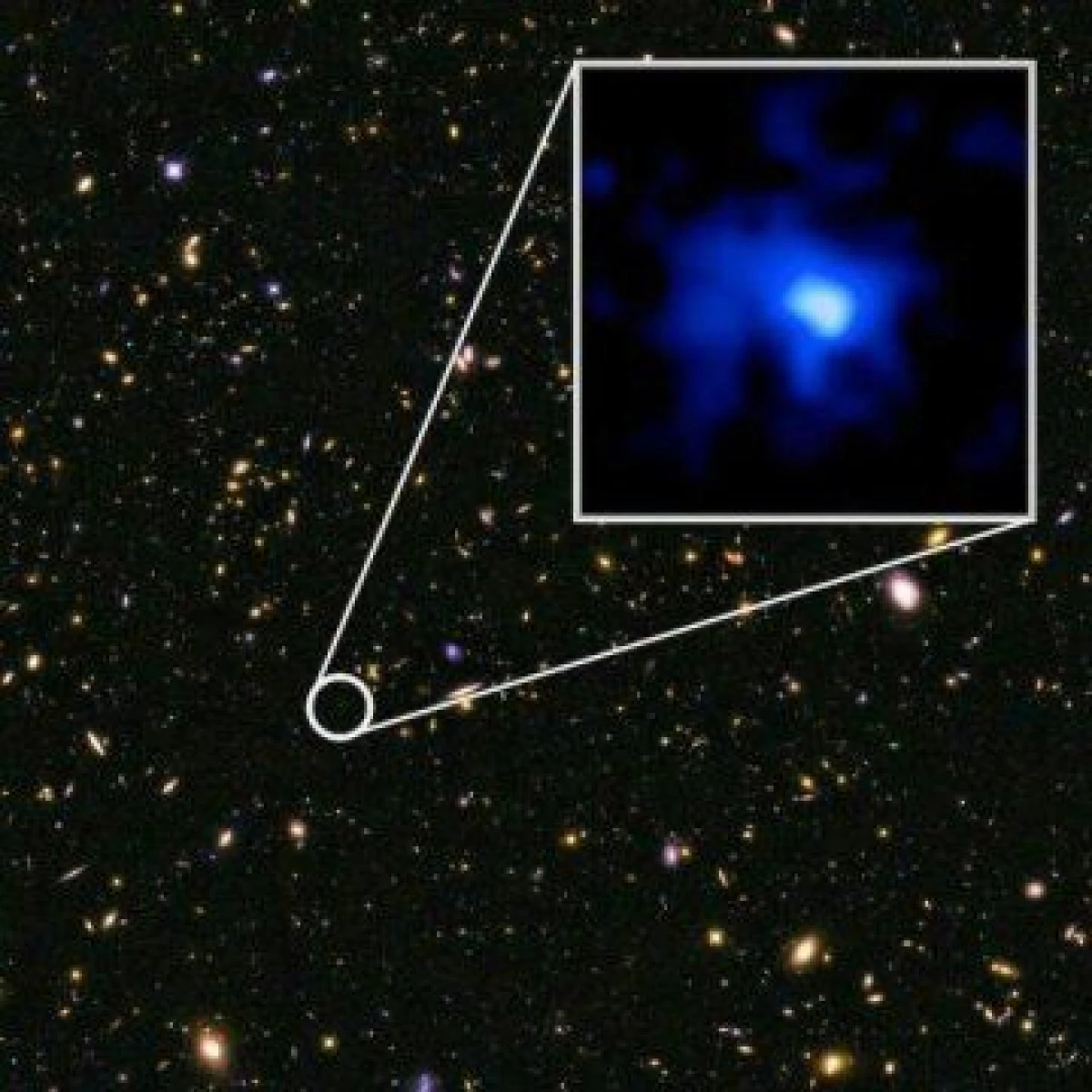 ASTRONOMII AU DESCOPERIT CEA MAI INDEPARTATA GALAXIE DE PAMANT